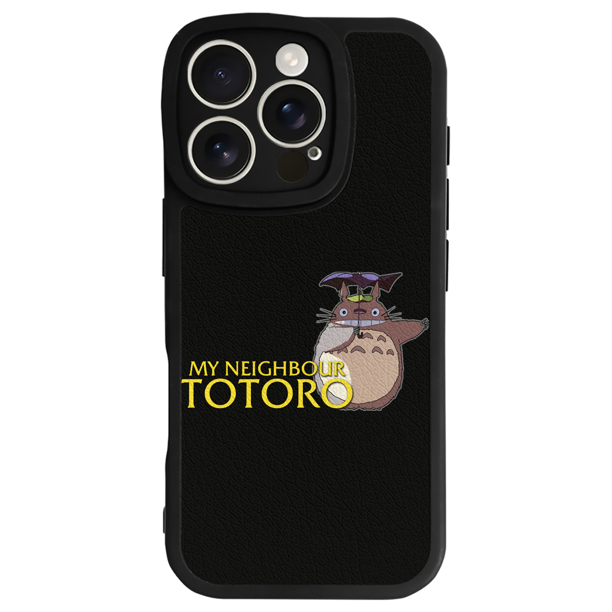 （画像用） となりのトトロ 草壁メイ 草壁サツキ My Neighbor Totoro Satsuki Kusakabe Mei Kusakabe 【iPhone 16シリーズ対応】シリコンスマホケース（レザー調） 材質：シリコン